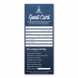 Church Visitor Cards